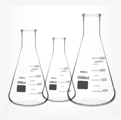 High Borosilicate Glass Conical Flask Resistant to High Temperatures Acids and Alkalis Erlenmeyer Flask Narrow Neck Flask