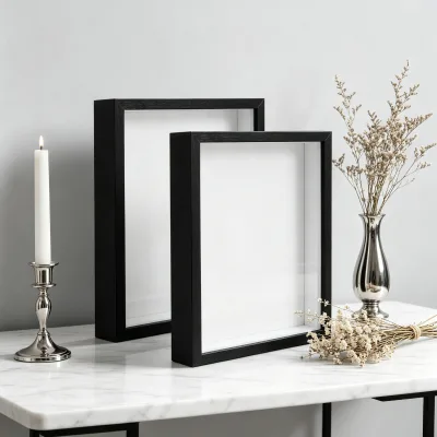 Custom Professional Multi-Purpose Black DIY Display 3d Shadow Box Frame for Gallery Art and Keepsake Items