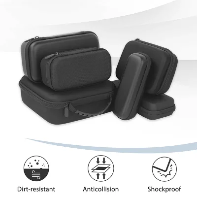 Wholesale EVA Hard Shell Carrying Pouch Large Capacity Anti Collision Dirt Resistant Zipper Storage Bag with Inner Foam Tray