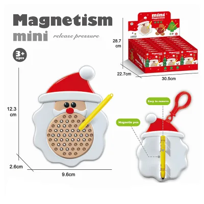 Cross-border Export Children's Toys Magnetic Brush Drawing Board Fruit Dinosaur Christmas Multi-theme Creative Puzzle Plastic