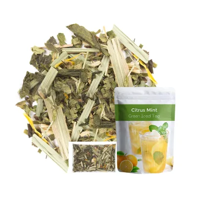 Ice Tea Drink Cold-brew Private Label Flavored Tea Citrus Mint Green Iced Tea