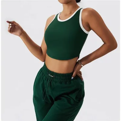 Custom Logo Casual Fashion Wholesale Racing Vest Women's Sleeveless Knitting Woman Crop Vest