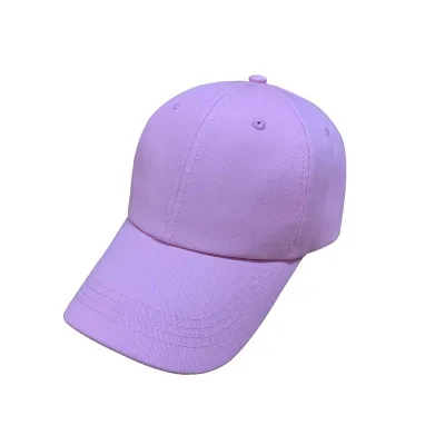 wholesale blank women plain 6 panel caps hats 100% cotton hats custom logo baseball caps