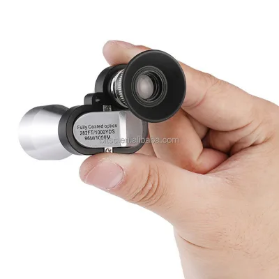 Portable 8x High-Definition Mini Monocular Telescope Low Light Night Vision Durable Rubber Angled Design Waterproof Outdoor