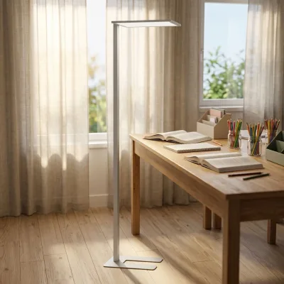 LA-D02 LED Floor Lamp Full Spectrum Bridgelux Chips CRI 97+ Blue Light Level RG0 Professional Reading Standing Light