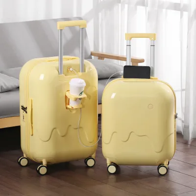 Newly Designed High Quality Children Boarding case Travel Hard Shell Trolley case Portable Safety Carry on Luggage Sets