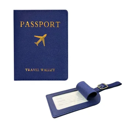 L Newest Design Make Your Own Logo PU Leather Black Color Luggage Tag