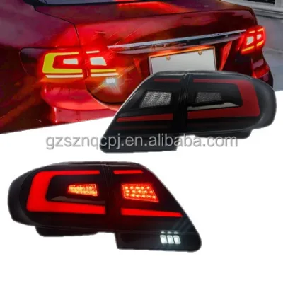 Sequential Startup Scan LED Taillight for Toyota Corolla USA Model 11 - 13 Rear Tail Lamp With DRL Dynamic Flowing Sequential