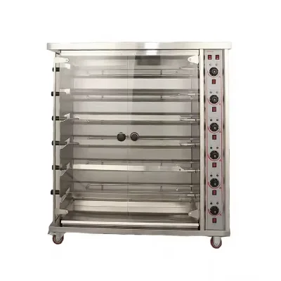 Multi Functional Commercial 3/6/9 Rods Three Burners Individually Controllable Electric Roast Chicken Series Oven Machine