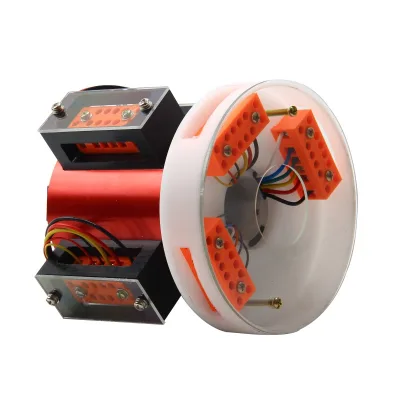 18 Circuits Bore Shaft Sliprings Rotary Unions Outer Doameter 86mm For Industrial Automatic Equipment