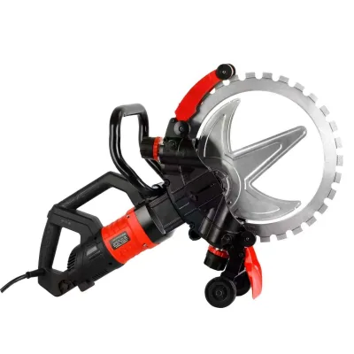 220V Concrete Wall Cutting Hand Saw Machine 400mm Cement Brick Wall Slotting Brushless Cutter