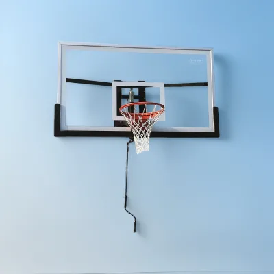 72x42'' Wall Mounted Steel Basketball Hoop Adjustable-Height Pro-Style Breakaway Rim Durable Bracket Professional All Weather