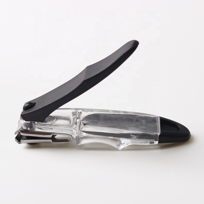 Top Seller Transparent Handle Multi-Function Removable Manicure Nail Clipper With Nail File