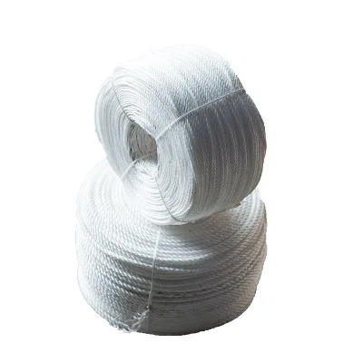 Honestnet Factory Wholesale 4 Strand Twisted 8MM Danline White With Blue Tracer PP Fishing Rope for Fishing Net