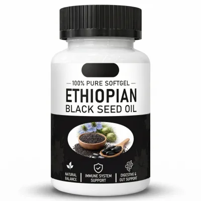 Wellness Ethiopian Black Seed Oil Softgels 60 Count with Ethiopian Black Seed Oil Dietary Supplement
