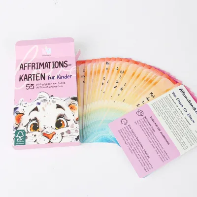 Custom Educational Children's Early Learning Animal Flash Cards Ages 0-6 Months Fun Paper Material Customized Design Cognitive