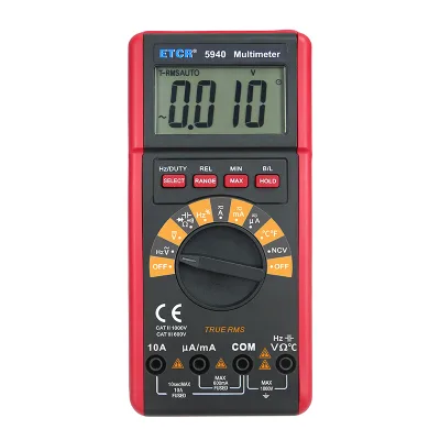HVDW40 Auto Range Digital Multimeter CAT III 1000V NCV Tester for Electrician Industrial Maintenance