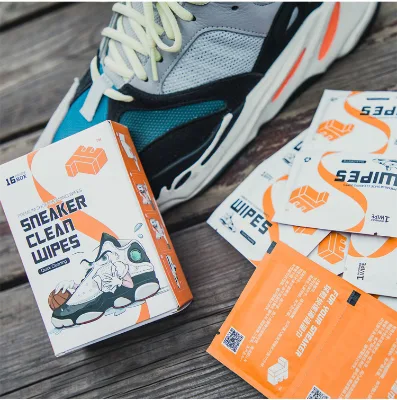 Super High Quality Individual Sneaker Wipes in Paper Box