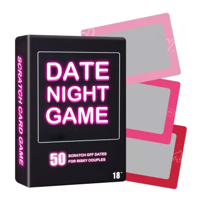 Date Night Scratch Card Game Love Gift for Him Valentine's Day and Anniversary Present Features Scratch off