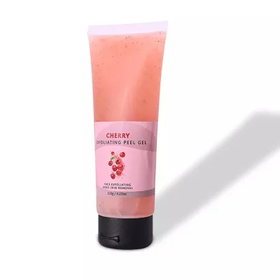 Private Label 120G Clean Pore Exfoliating Dead Skin Remover Exfoliate Peeling Gel Moisturizing Cherry Face Exfoliating Peel Gel