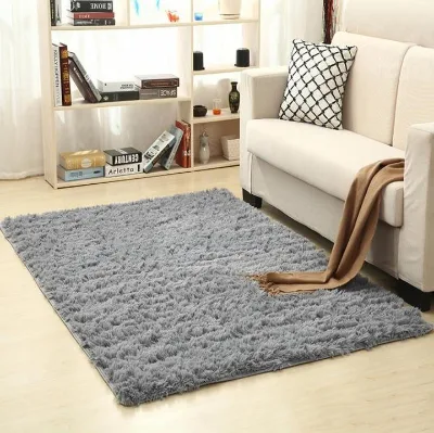 Shaggy Furry Comfortable Touch Standing Floor Grip Mat Luxury Living Room Decor Area Rug