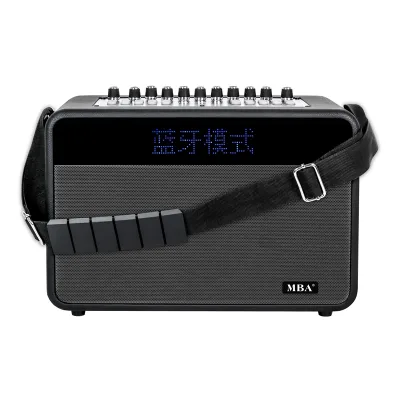 5.25'' 2024 Innovative Leather Material Speakers 50W Wireless Speaker with 2*Microphones for Meeting and Camping