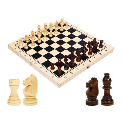 Luxury Wooden International Chessboard for Board Game Lovers