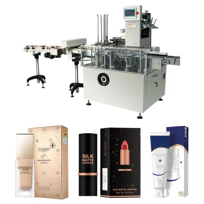 Horizontal Bottle Changeable Feeding Way Box Packing Cartoning Machine