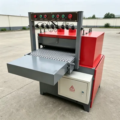 High Quality Wood Log Edger Saw Infrared Trimming Saw Machine 500mm Max Cutting Width for Small Lumber Mill Woodworking Plant