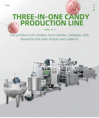 New Automatic High Productivity Stainless Steel Gummy Bear Production Line Industrial Candy Depositing Machine for Jelly Gummy