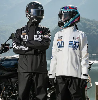 Waterproof Motorcycle Raincoat for Men & Women with Pants Set, Lightweight Rain Coat Adult Riding Gear, Shoe Cover Included