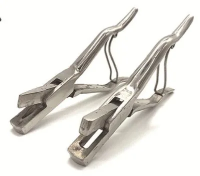 Stainless Steel Veterinary Instrument U/V Type Pig Ear Notcher Plier New Condition Animal Management Marking Pliers Metal