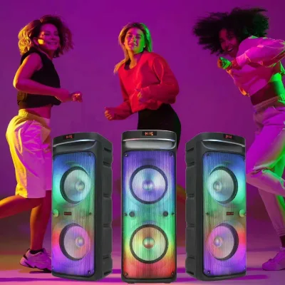 10 Inch 40w for Dance RGB Light Multifunction Speakers Stage Plastic Speakers Dj Bluetooth Karaoke