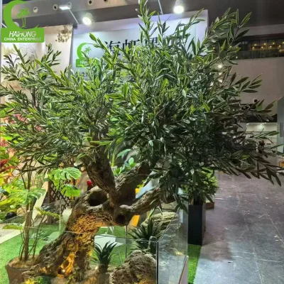 Simulation Large Black Olive Trees Artificial Indoor Real Touch Decoration Artificial Olive Tree for Home Floor Mall Decoration