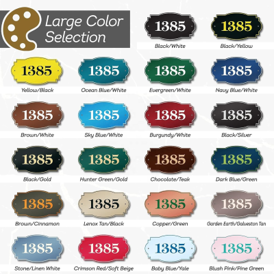 House Address Sign House Address Plaque Indoor/Outdoor Use 7x12 Inch