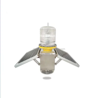 256 4 Solar panel powered Marine Lanterns aviation obstruction light aircraft warning light navigation led lights