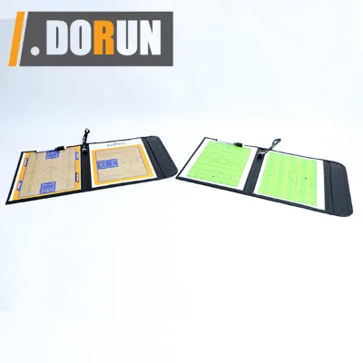 DorunFit Basketball Coaches Clipboard | Dry Erase Double-Sided Tactic Board | 54x32cm Plastic Ergonomic & Lightweight