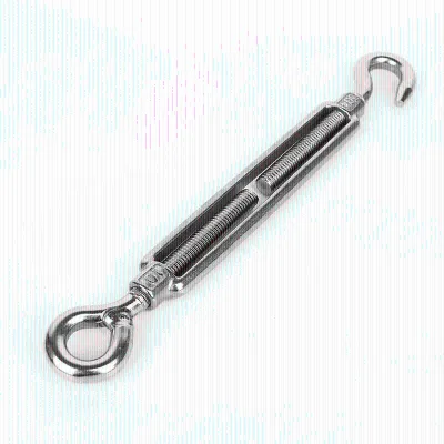 European Type M8 Heavy Duty Stainless Steel Turnbuckle Hook Eye Cable Tensioning Cable Packaged in Carton