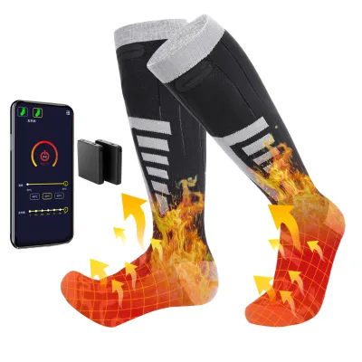 5v Electric Heated Socks 5000mAh Rechargeable Battery Beheizte Socken APP Remote Control Heated Ski Socks