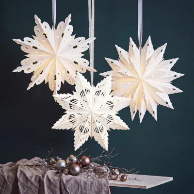 Christmas Light Paper Snowflake Lantern Cover Festive Decor for Winter Weddings Birthdays and Holiday Parties