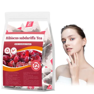 Wholesale Natural Hibiscus Sabdariffa Dried Flower Tea Bags100% Pure Roselle Herbal Tea Refreshing Beverage for Daily Enjoyment