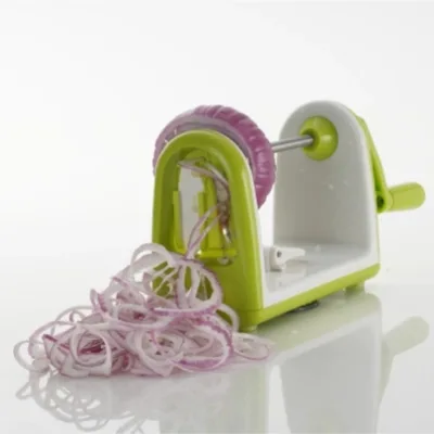 Household Kitchen Hand Crank Fancy Potato Shredder Slicer Kitchen Tool Manual Spiral Vegetable Cutter