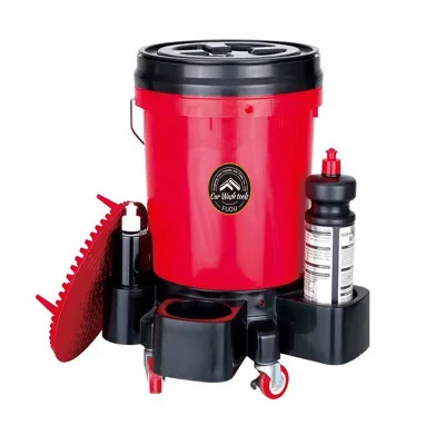 20LMulti Functional Sitting Mobile Car Washing Bucket Detachable Washing Roller Tool Tray Convenient Storage Car Cleaning Tools