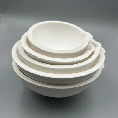 Made in China Refractory Quartz Crucible Melting Dish for Precious Metals Casting