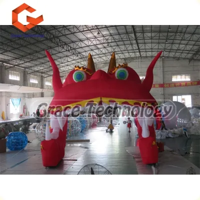 Giant Inflatable Chinese Dragon's Head Arch for Event Customized Animal Inflatable Arch for Celebration