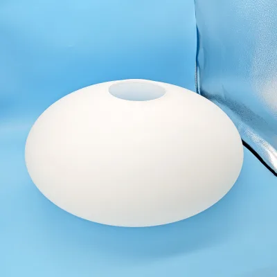 Modern High Borosilicate Glass Ball Lamp Shade Open Hole Custom 15cm Living Room GuangDong Mould Grey Asian HongXi Safety