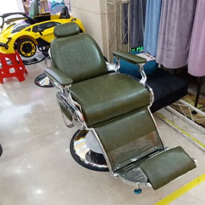 Classic Hairdressing Beauty Salon Styling Barber Chair Synthetic Leather Brown White Gold Green Red European Barber Chairs