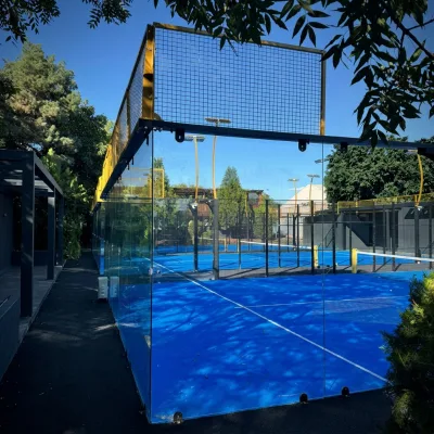 Durable Padel Court System Weather Resistant Padel Tennis Court with UV Protection Turf & Galvanized Posts