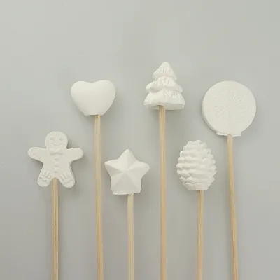 Ceramic Flower Reed Diffuser Handmade Decorative Aroma Stone Diffuser Refill Wholesale for Home Decor Gift