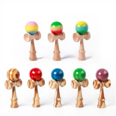 Direct-source Manufacture Wooden Toys Active Play Kendama Wooden Skill Balls Game